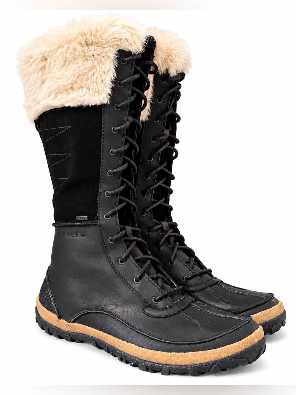 Merrell Tremblant Ezra Tall Waterproof Insulated Faux Fur Boots Women’s 11